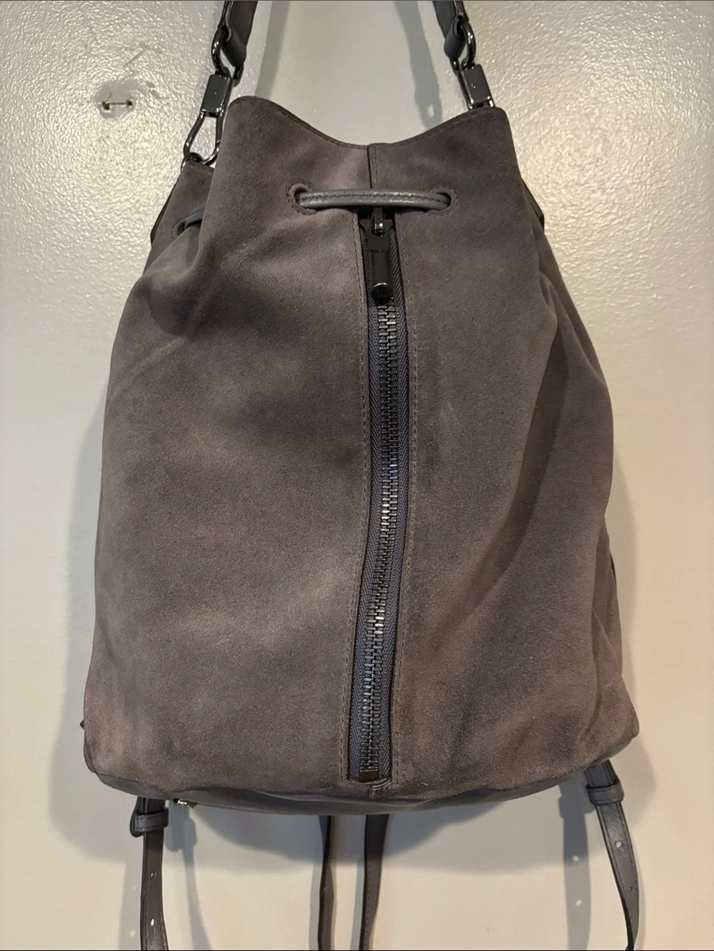 Elizabeth and James suede purse/backpack
